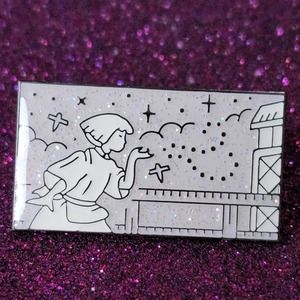 3/$20 Spirited Away Haku Paper Birds Glitter Hard Enamel Pin